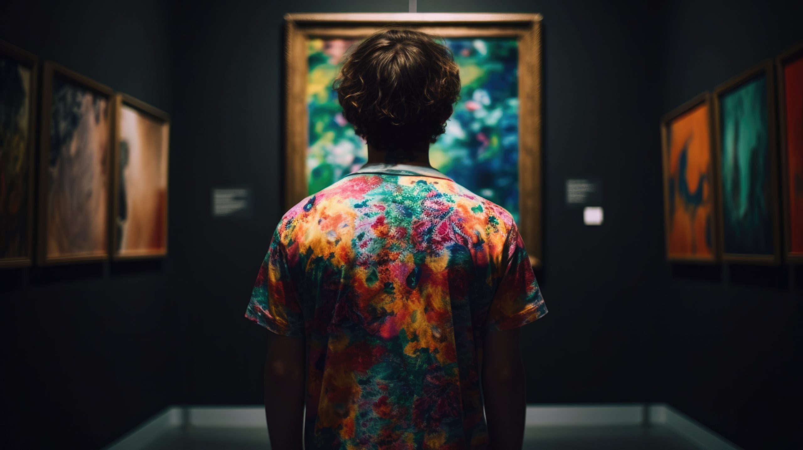 person admiring an art piece in a gallery generative ai Par ThisDesign
Crédit Photo Adobe Stock
